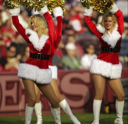 The 15 Best Christmas Themed Cheerleader Uniforms In The Nfl Sports Blog 